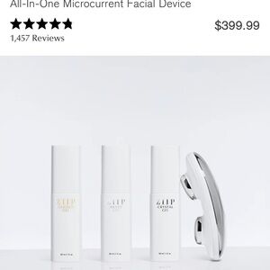 ZIIP 2.0 Microcurrent Facial Device with White and Silver Design